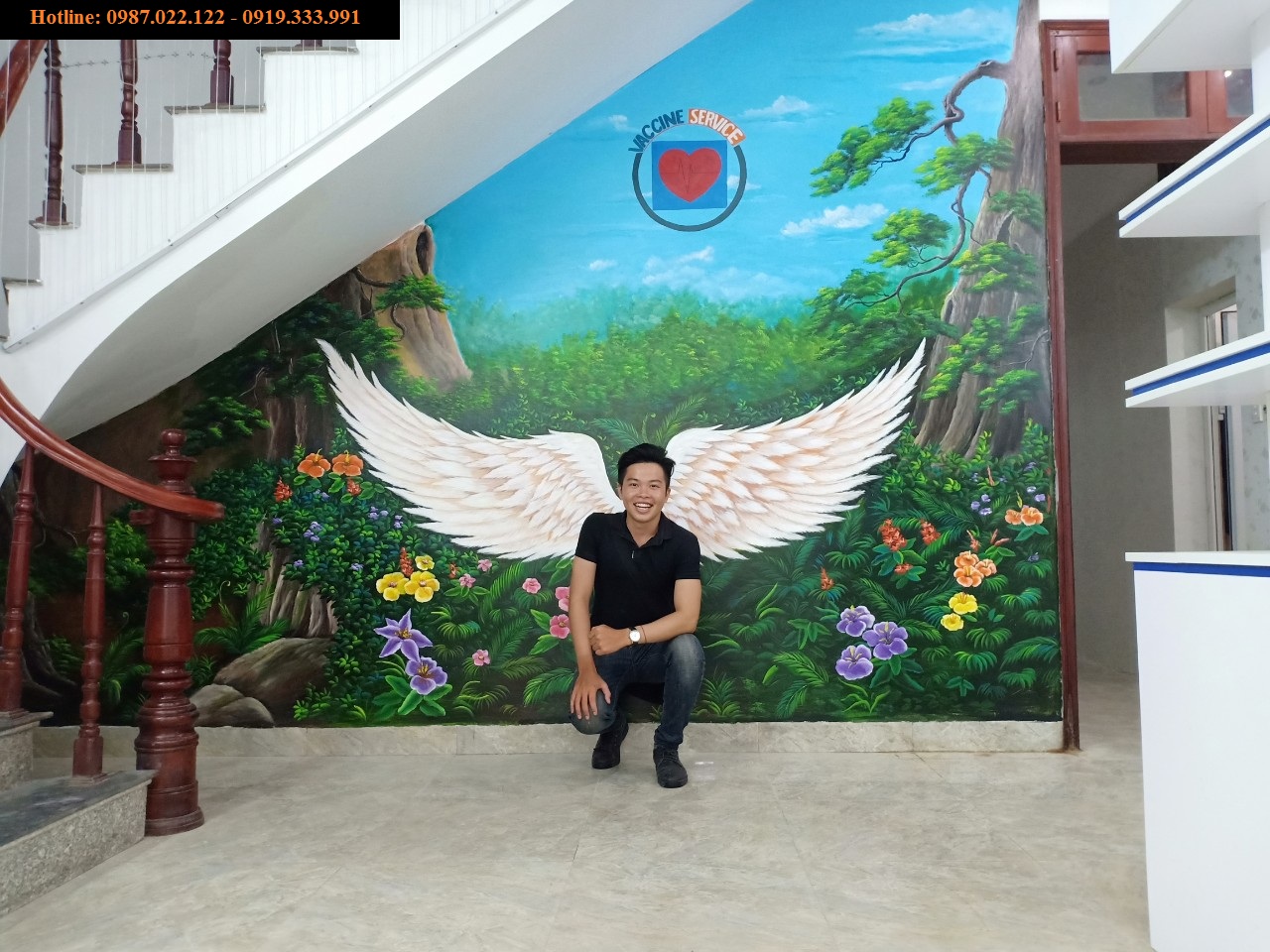 Thợ vẽ tranh Tường đẹp giá rẻ tại Hà Nội chuyên nghiệp uy tín chất lượng  tốt nhất  Giấy dán tường