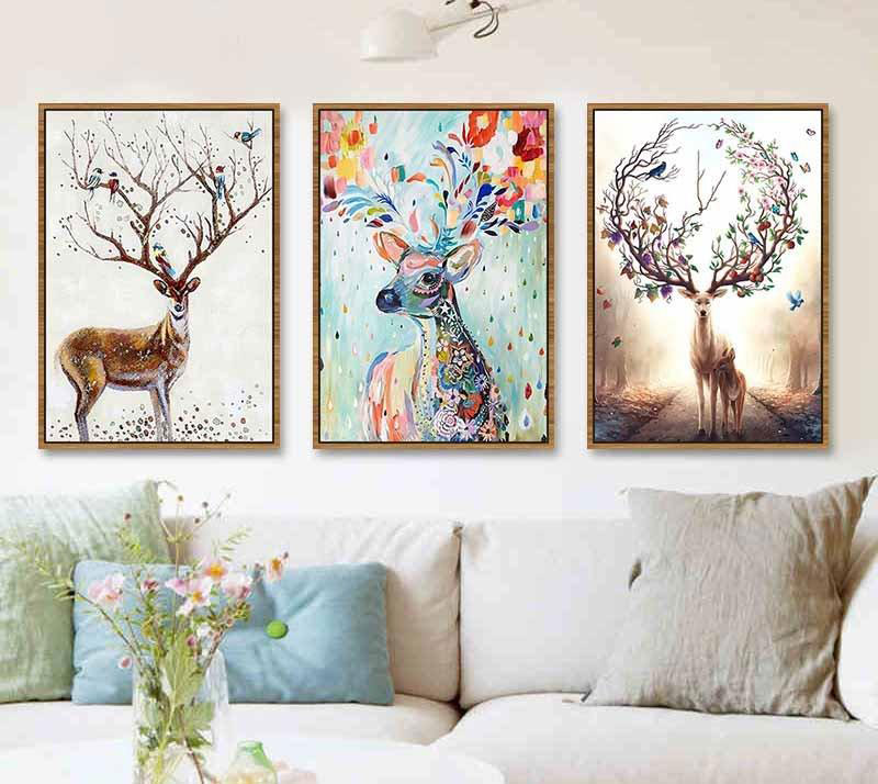 Mẫu tranh in vải Canvas nghệ thuật