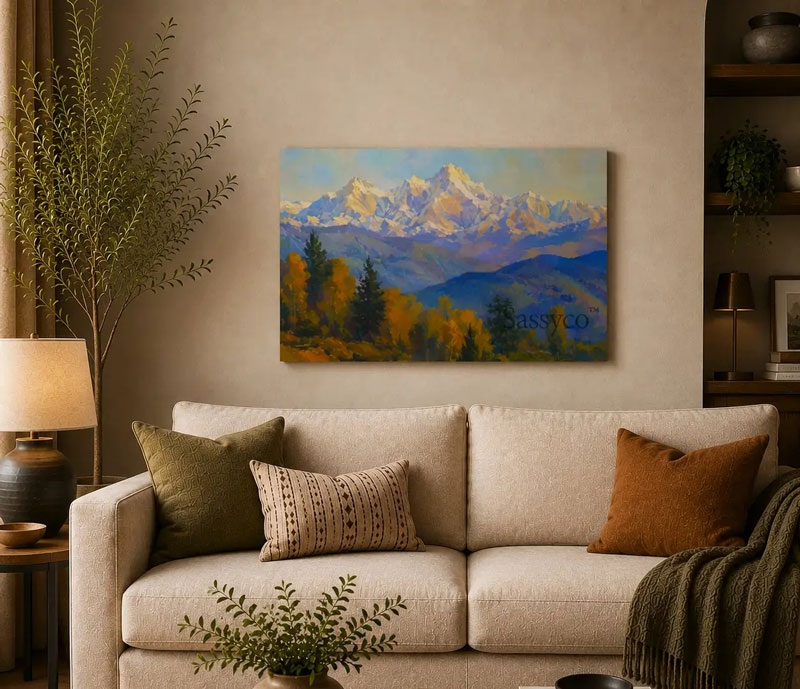 Tranh Canvas cảnh núi non