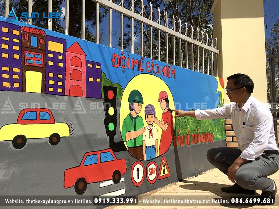 Vẽ tranh an toàn giao thông |+35 Mẫu ưa chuộng nhất 2021 - Vẽ tranh tường  3D đẹp giá rẻ nhất tại Hà Nội | Thi công trọn gói