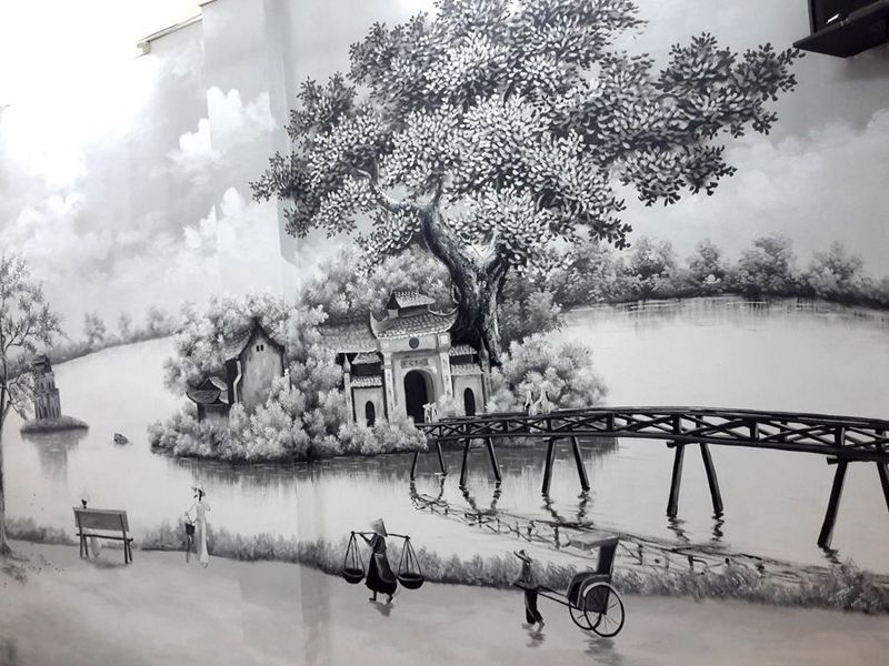 Tổng Hợp] +35 Mẫu vẽ tranh tường đen trắng đẹp ấn tượng 11/2019 - Vẽ tranh  tường 3D đẹp giá rẻ nhất tại Hà Nội | Thi công trọn gói