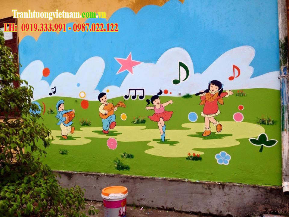 Mẫu tranh tường trường mầm non đẹp nhất 2021 - Vẽ tranh tường 3D đẹp giá rẻ  nhất tại Hà Nội | Thi công trọn gói