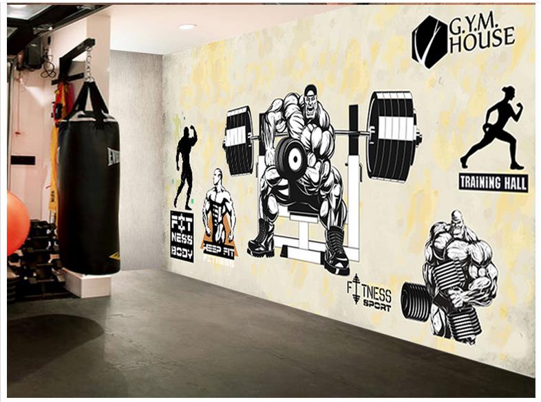 vẽ tranh tường phòng gym tại bắc ninh