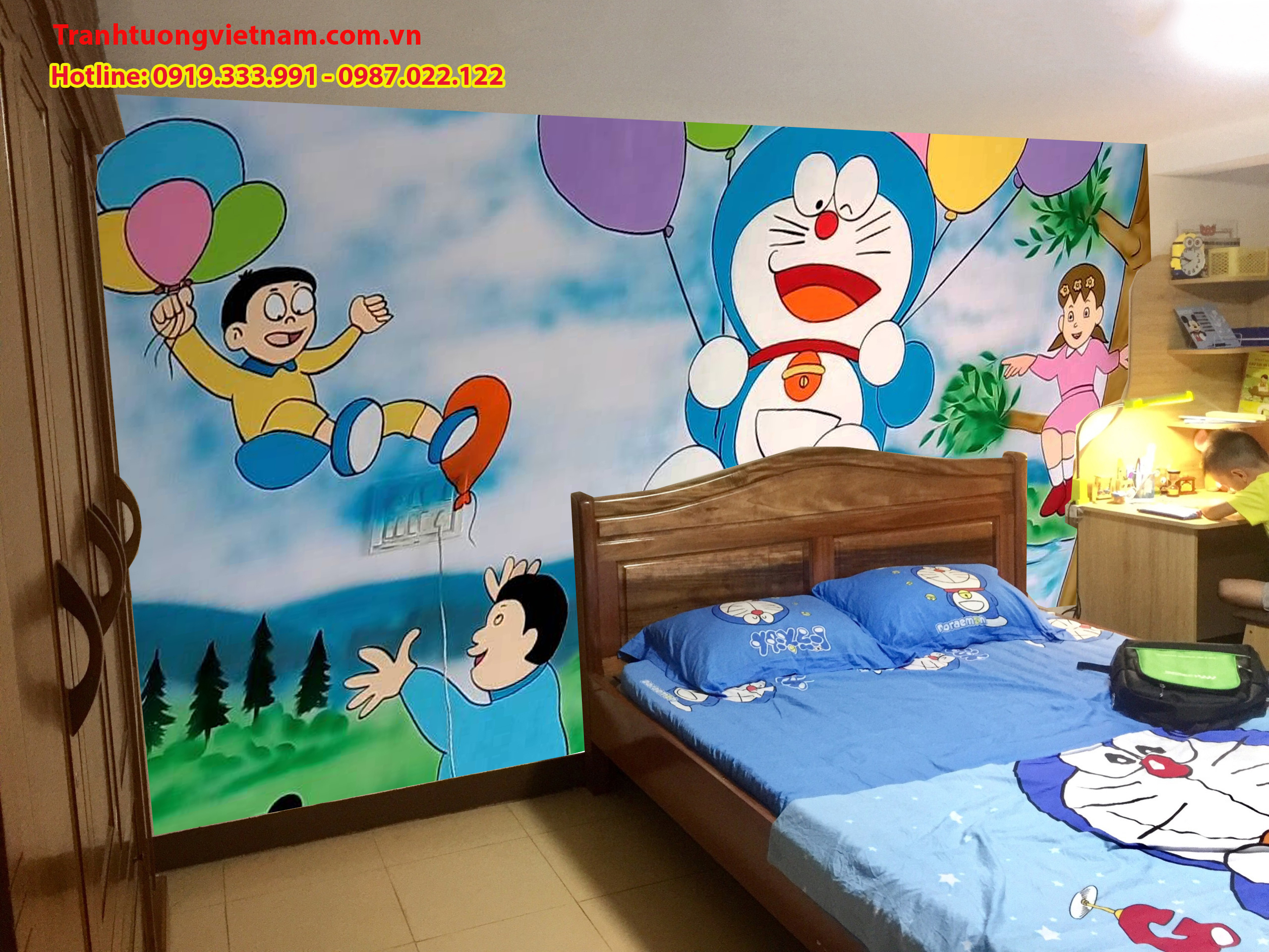 1 Vẽ tranh tường phòng ngủ chuyên nghiệp UY TÍN  TRÁCH NHIỆM Tường đẹp