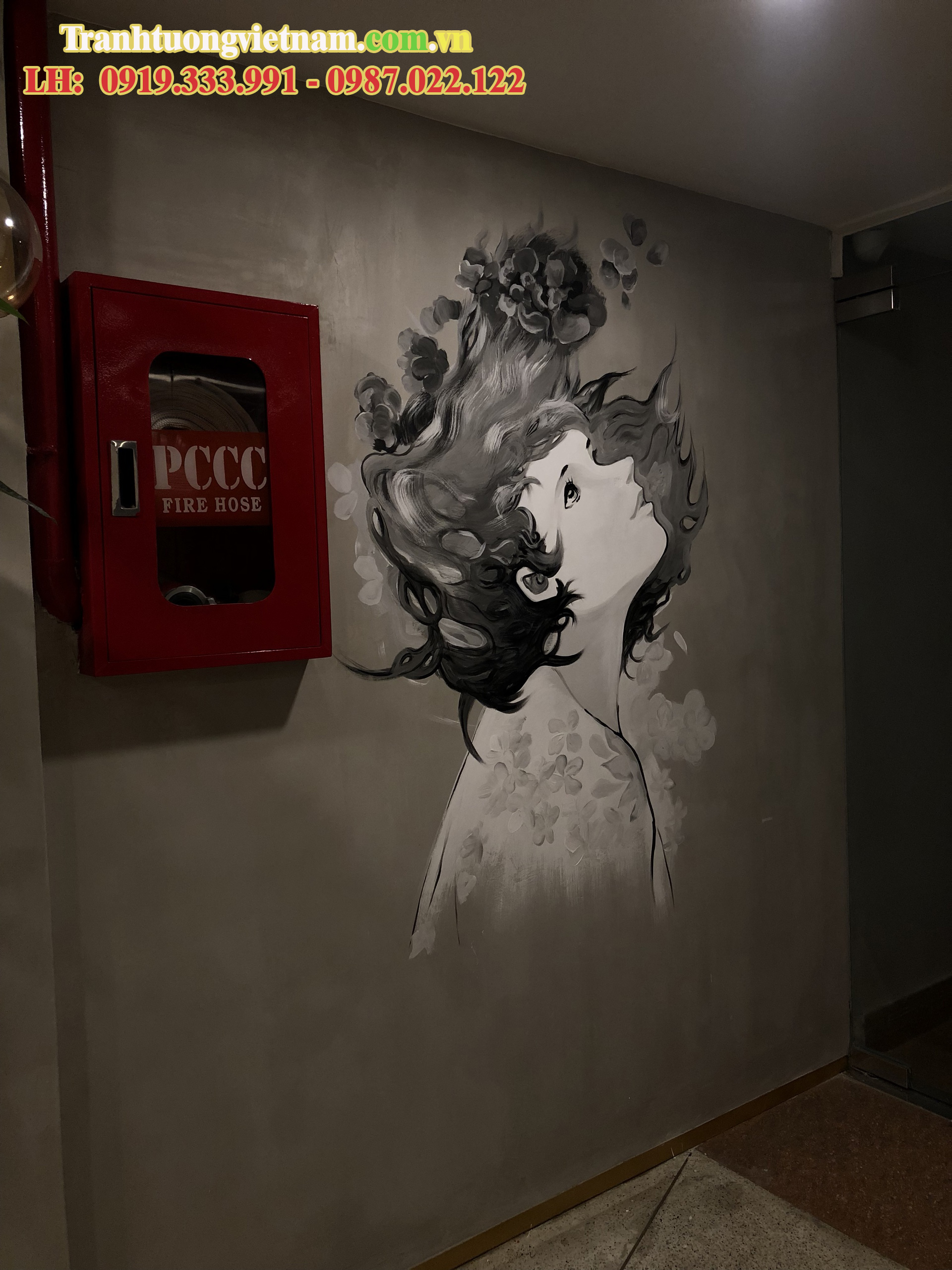 vẽ tranh tường quán Cafe tại tphcm